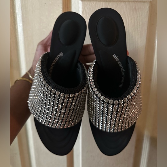 Alexander Wang Sienna Women’s Leather Slip on Heels - Picture 5 of 6